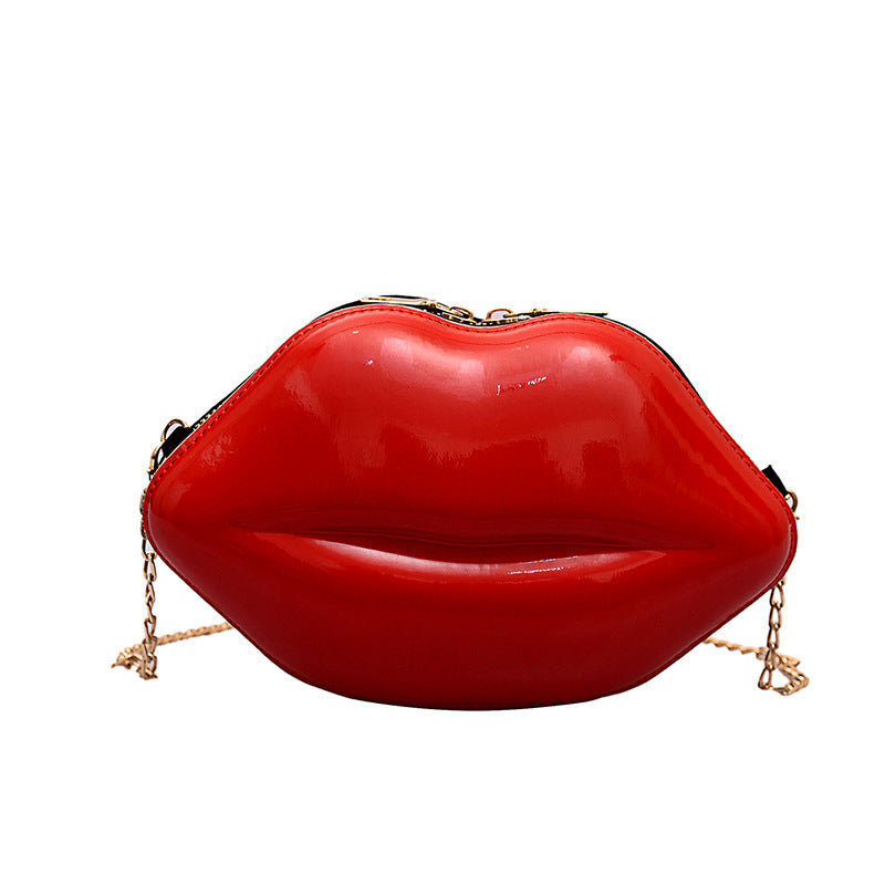 Wholesale Personalized PU Shoulder Lip Bag
